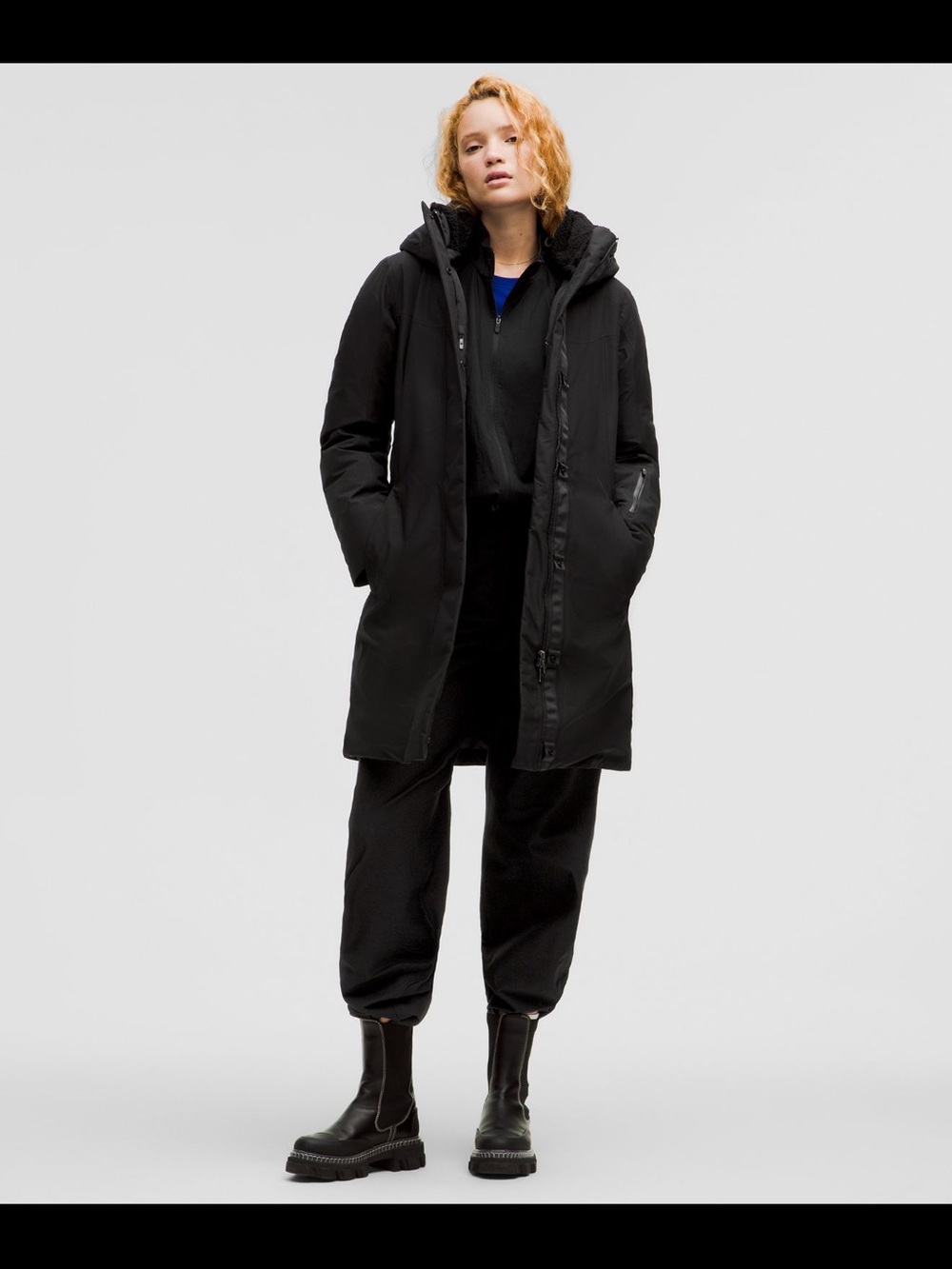 Lululemon Black Snow Warrior 600-Down-Fill Parka size 4
